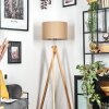 Soungou Staande lamp Chroom, Natuurlijke kleuren, 1-licht