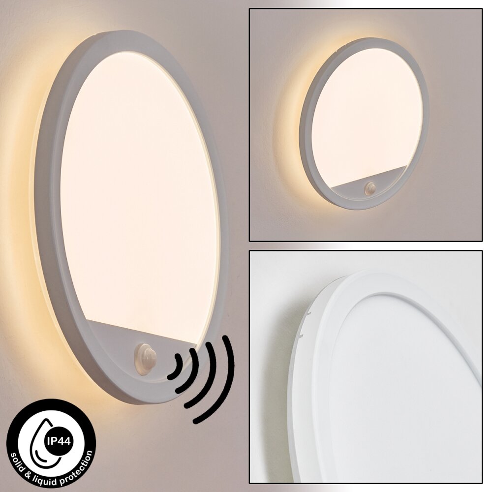 Qadir Wandlamp voor buiten, Wandlamp LED Wit, 1-licht, Bewegingsmelder main product photo