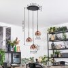 Ripoll Hanglamp, Kogellampje, Cluster hanglamp Duidelijk, Koperkleurig, 3-lichts
