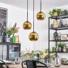 Koyoto Hanglamp, Kogellampje, Cluster hanglamp 30 cm Goud, 3-lichts
