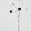 Bassagoda Staande lamp Nikkel mat, Zwart, 3-lichts