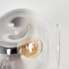 Ripoll Kogellampje, Wandlamp Duidelijk, Rookkleurig, 3-lichts