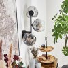 Ripoll Kogellampje, Wandlamp Duidelijk, Rookkleurig, 3-lichts