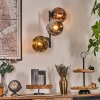 Ripoll Kogellampje, Wandlamp Chroom, Goud, Koperkleurig, Rookkleurig, 3-lichts