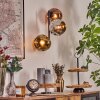 Ripoll Kogellampje, Wandlamp Chroom, Goud, Koperkleurig, Rookkleurig, 3-lichts