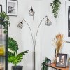 Yaak Staande lamp Nikkel mat, Zwart, 3-lichts