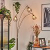 Yaak Staande lamp Nikkel mat, Zwart, 3-lichts