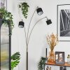 Bassagoda Staande lamp Nikkel mat, Zwart, 3-lichts