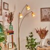 Lindberg Staande lamp Messing, Zwart, 3-lichts