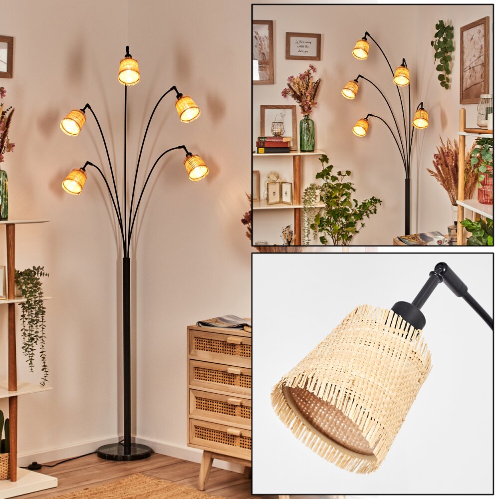 Lindberg Staande lamp Zwart, 5-lichts main product photo