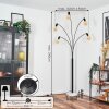 Codecro Staande lamp Zwart, Wit, 5-lichts
