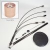 Soungou Staande lamp Chroom, Zwart, 5-lichts