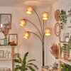 Soungou Staande lamp Chroom, Zwart, 5-lichts