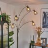 Yaak Staande lamp Nikkel mat, Zwart, Wit, 5-lichts