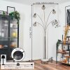 Yaak Staande lamp Nikkel mat, Zwart, Wit, 5-lichts