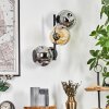 Ripoll Kogellampje, Wandlamp Amber, Rookkleurig, 3-lichts