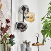Ripoll Kogellampje, Wandlamp Amber, Rookkleurig, 3-lichts