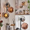Ripoll Kogellampje, Wandlamp Chroom, Koperkleurig, Rookkleurig, 3-lichts