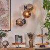 Ripoll Kogellampje, Wandlamp Chroom, Koperkleurig, Rookkleurig, 3-lichts