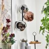 Ripoll Kogellampje, Wandlamp Chroom, Koperkleurig, Rookkleurig, 3-lichts