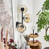 Ripoll Kogellampje, Wandlamp Amber, Duidelijk, 3-lichts