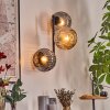 Ripoll Kogellampje, Wandlamp Amber, Rookkleurig, 3-lichts