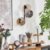 Ripoll Kogellampje, Wandlamp Amber, Rookkleurig, 3-lichts