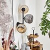 Ripoll Kogellampje, Wandlamp Amber, Rookkleurig, 3-lichts