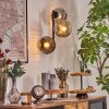 Ripoll Kogellampje, Wandlamp Chroom, Duidelijk, Rookkleurig, 3-lichts