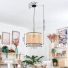 Ramila Hanglamp, Hanglamp Natuurlijke kleuren, Zwart, 1-licht