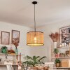 Ramila Hanglamp, Hanglamp Natuurlijke kleuren, Zwart, 1-licht