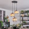 Koyoto Hanglamp, Kogellampje, Cluster hanglamp 30 cm Amber, Duidelijk, 3-lichts