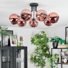 Koyoto Plafondlamp, Kogellampje Koperkleurig, 7-lichts