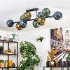 Ripoll Plafondlamp, Kogellampje Blauw, Goud, Groen, 10-lichts