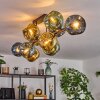 Ripoll Plafondlamp, Kogellampje Blauw, Goud, Groen, 10-lichts