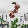 Koyoto Plafondlamp, Kogellampje Koperkleurig, 4-lichts