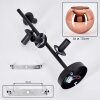 Koyoto Plafondlamp, Kogellampje Koperkleurig, 4-lichts
