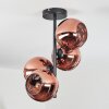 Koyoto Plafondlamp, Kogellampje Koperkleurig, 4-lichts