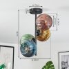Koyoto Plafondlamp, Kogellampje Blauw, Goud, Groen, Koperkleurig, 4-lichts