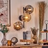 Ripoll Kogellampje, Wandlamp Amber, Rookkleurig, 3-lichts
