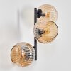 Koyoto Kogellampje, Wandlamp Amber, 3-lichts
