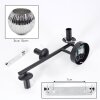 Ripoll Kogellampje, Wandlamp Chroom, Rookkleurig, 3-lichts
