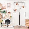 Soungou Staande lamp Zwart, Wit, 3-lichts
