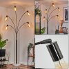 Codecro Staande lamp Chroom, Zwart, Wit, 5-lichts