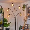 Codecro Staande lamp Chroom, Zwart, Wit, 5-lichts