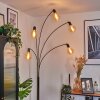 Codecro Staande lamp Chroom, Zwart, Wit, 5-lichts