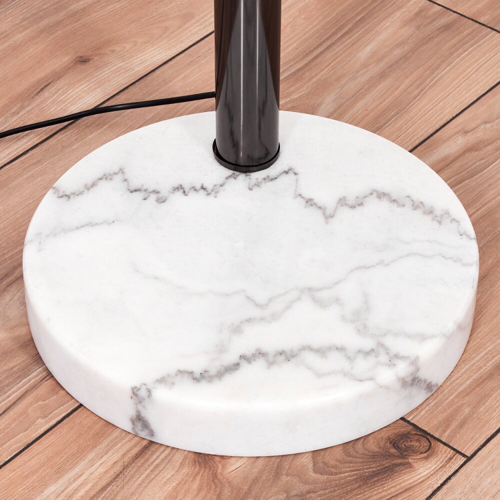 Soungou Staande lamp Chroom, Zwart, Wit, 5-lichts