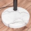 Soungou Staande lamp Chroom, Zwart, Wit, 5-lichts