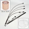 Soungou Staande lamp Chroom, Zwart, Wit, 5-lichts