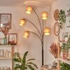 Soungou Staande lamp Chroom, Zwart, Wit, 5-lichts